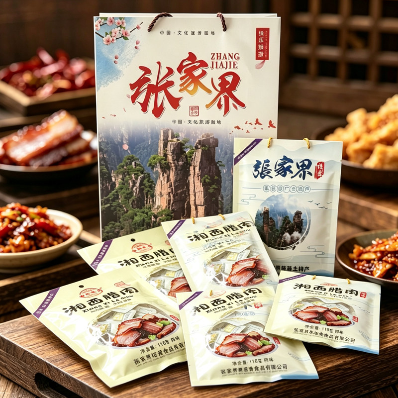 湖南张家界特产湘西腊肉麻辣零食