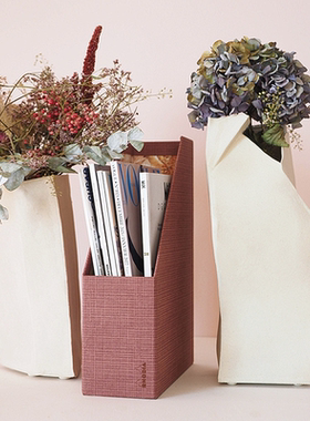 Rhodia法国罗地亚空间办公收纳工具 文件夹书桌垫笔筒笔袋目标本 橙色植物园系列收纳工具 花纹复古风格