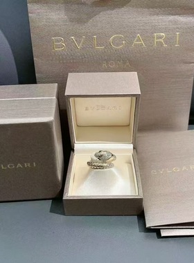 99新Bvlgari宝格丽新款serpenti tubogas蛇戒18k黄金镶钻戒指女款