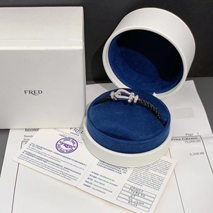 二手推荐99新Fred斐登froce10大号白金满钻手绳15号女饰品 象珰珰