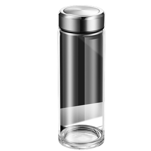 单层商务玻璃杯超大容量水杯子加厚高档透明男士车载泡茶杯800ml