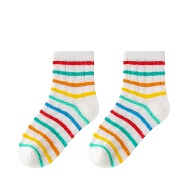 【精梳棉】儿童袜子春夏网眼透气