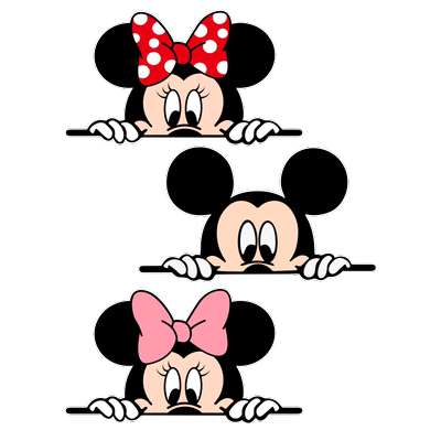 米奇米妮车身防水贴划痕遮盖贴