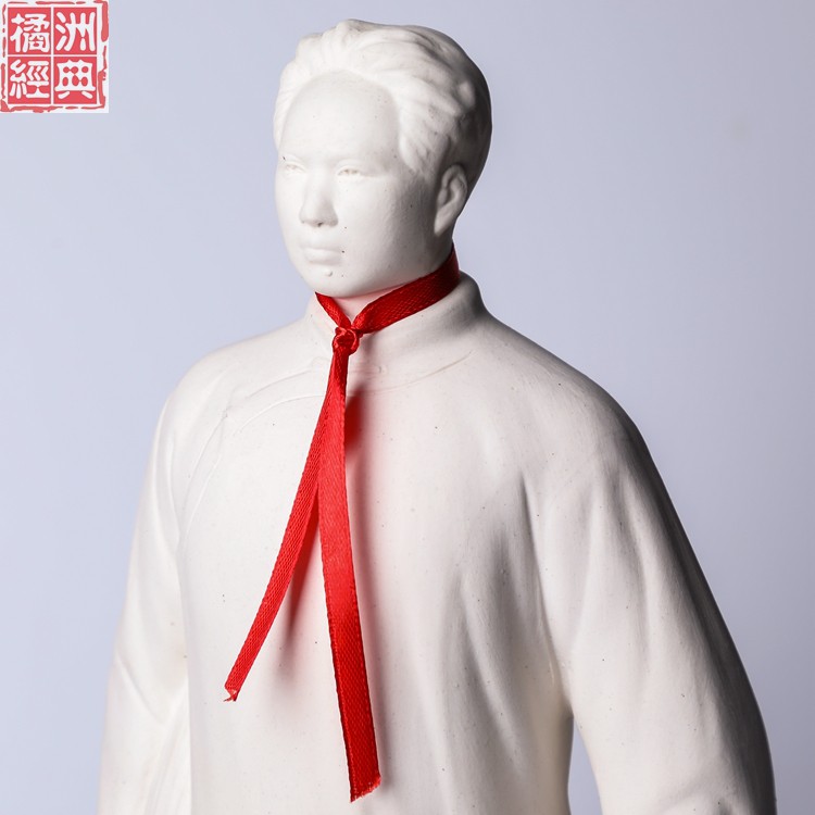 毛泽东主席立像5/陶瓷，毛主席去安源/塑像/长沙橘洲经典文化