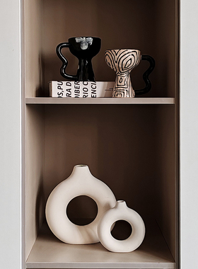 LIVETAI风新年喜庆电视柜摆件乔迁之喜送礼家居陶瓷ins软装装饰品