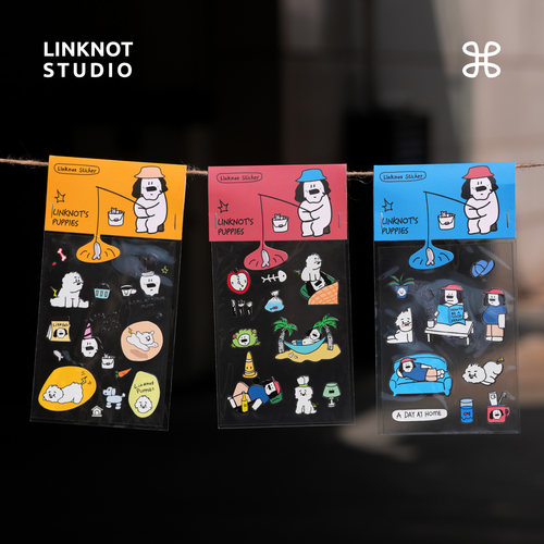 大鼻狗原创苹果手机电脑转印贴纸