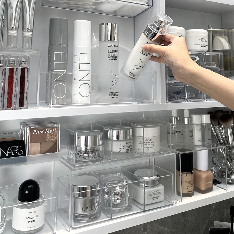 镜柜收纳盒化妆品置物架壁挂式