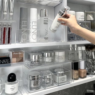 卫生间镜柜收纳盒壁挂式 斜口浴室柜洗手间洗漱台浴室化妆品置物架