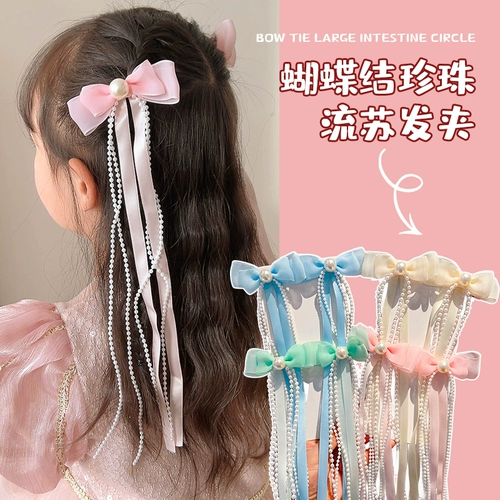 Ханьфу, детский аксессуар для волос, заколка для волос, шпильки для волос с кисточками