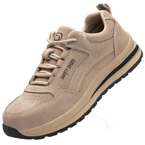 众固邦真皮劳保鞋男防砸防刺穿