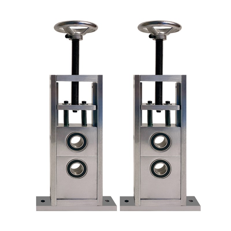 轴承调节支架碳钢镀锌订做流水线滚筒拉紧配件单双轴承可调节滑座