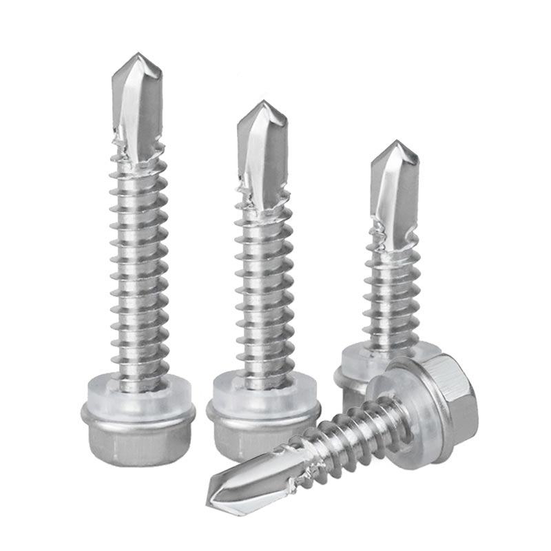 410不锈钢外六角钻尾螺丝燕尾钉自钻螺钉钻铁皮自攻钉M4M4.5 M5M6