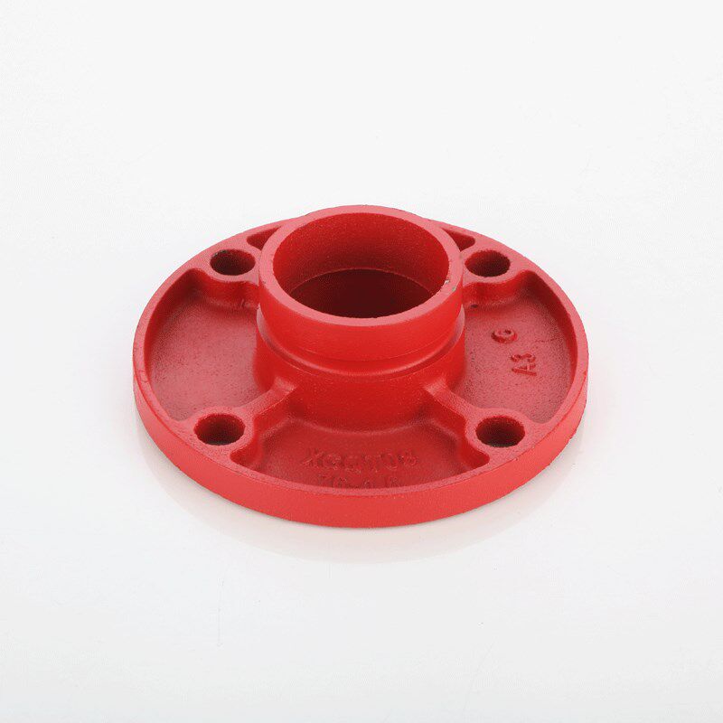 沟槽法兰盘卡箍转换法兰片高颈短管法兰卡箍接头108 159 114 165