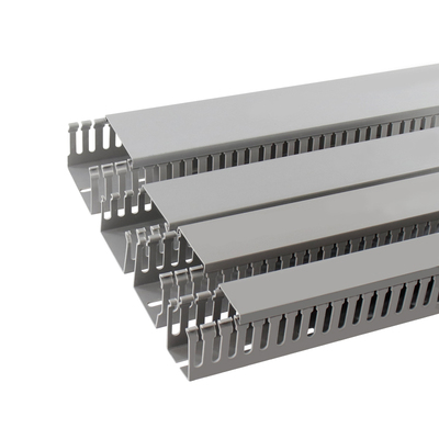 散卖灰色PVC行线槽3025/3030/4040/5025/5050/8050配电箱阻燃线槽