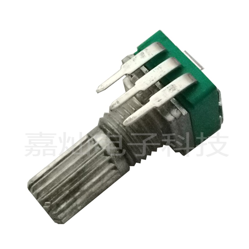 JC097-N型内弯3脚花轴塑封单联可调电位器5K 10K 20K 50K 100K