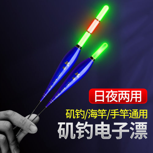 矶竿远投滑漂矶钓浮漂专用路亚大物阿波鱼漂电子夜光漂立日夜两用