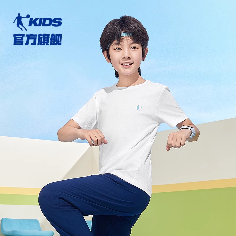 乔丹儿童运动纯棉短袖T恤