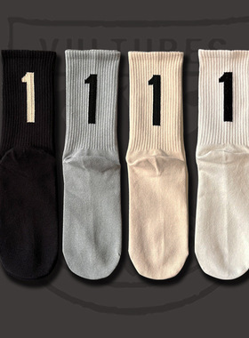 24春夏新款恶搞侃爷秃鹫限定专辑1中筒袜子潮袜男女kanye