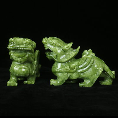 天然玉石貔貅摆件招财工艺玄关