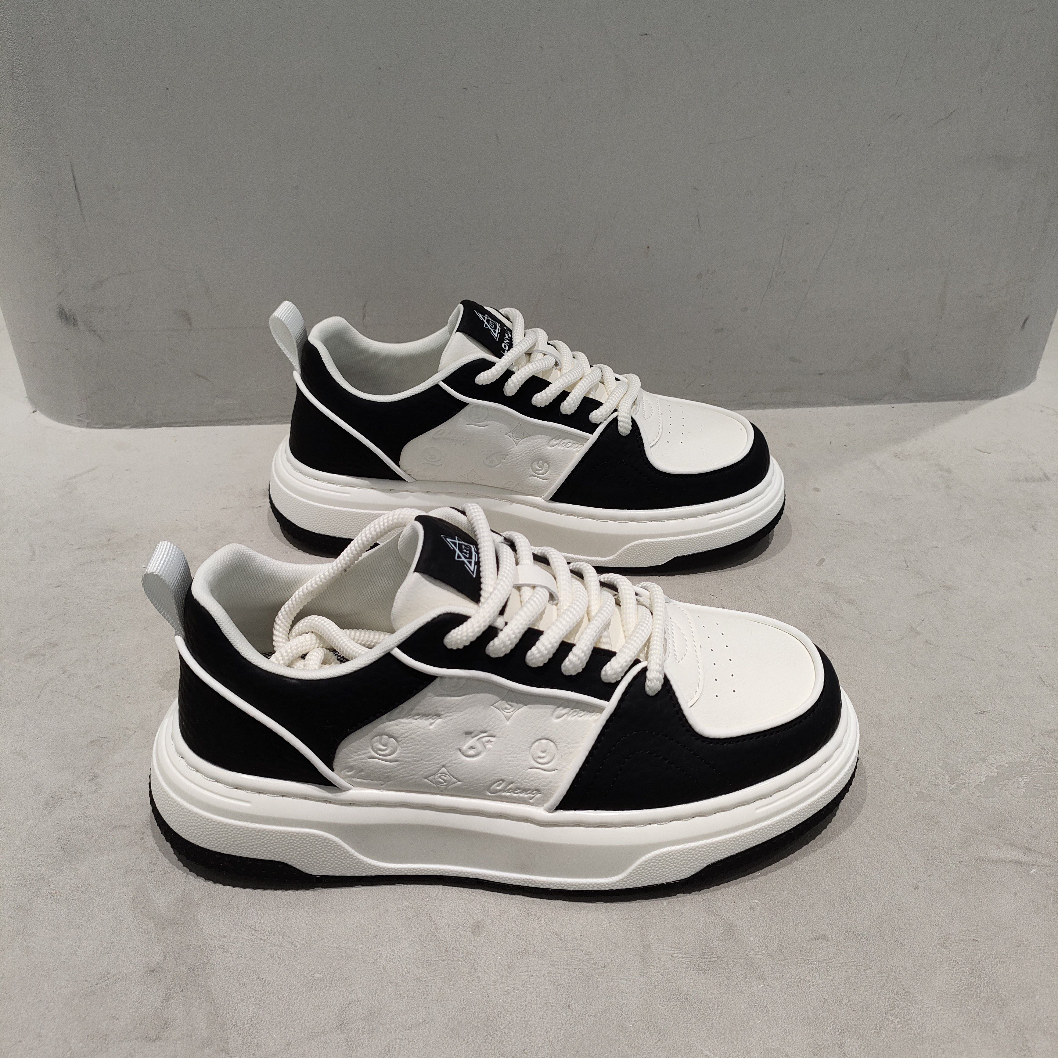 厚底休闲鞋男鞋印花小白鞋2026春季新款潮网红同款韩版百搭增高鞋,流行男鞋,时尚休闲鞋,淘宝优惠券,粉丝福利购,淘宝优惠卷