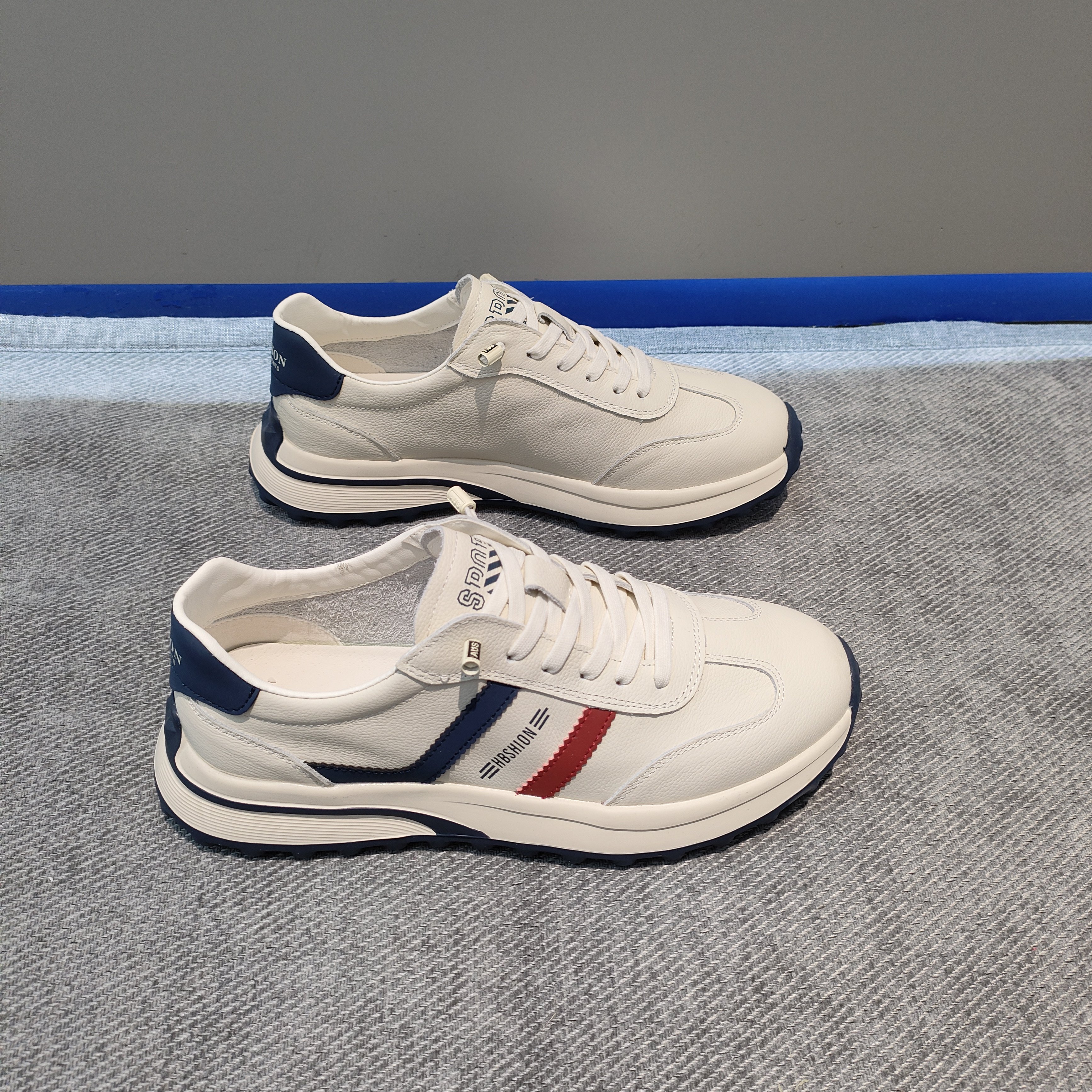 男鞋运动休闲华夫阿甘鞋2026春夏新款松紧带懒人一脚蹬轻便百搭间,流行男鞋,时尚休闲鞋,淘宝优惠券,粉丝福利购,淘宝优惠卷