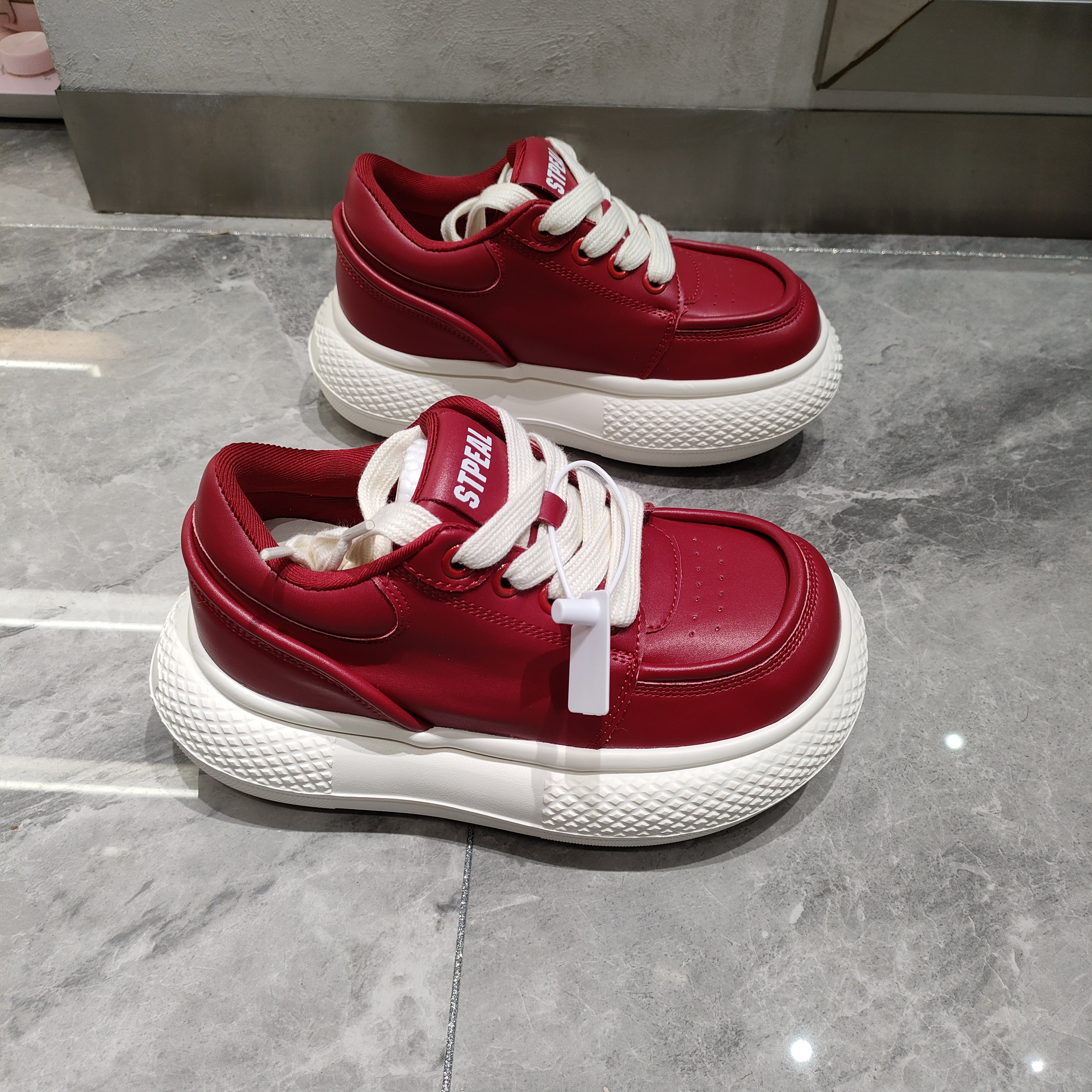 显脚小丑萌休闲鞋2026春季新款6cm增高厚底小白鞋时尚百搭松糕鞋,女鞋,老爹鞋,淘宝优惠券,粉丝福利购,淘宝优惠卷