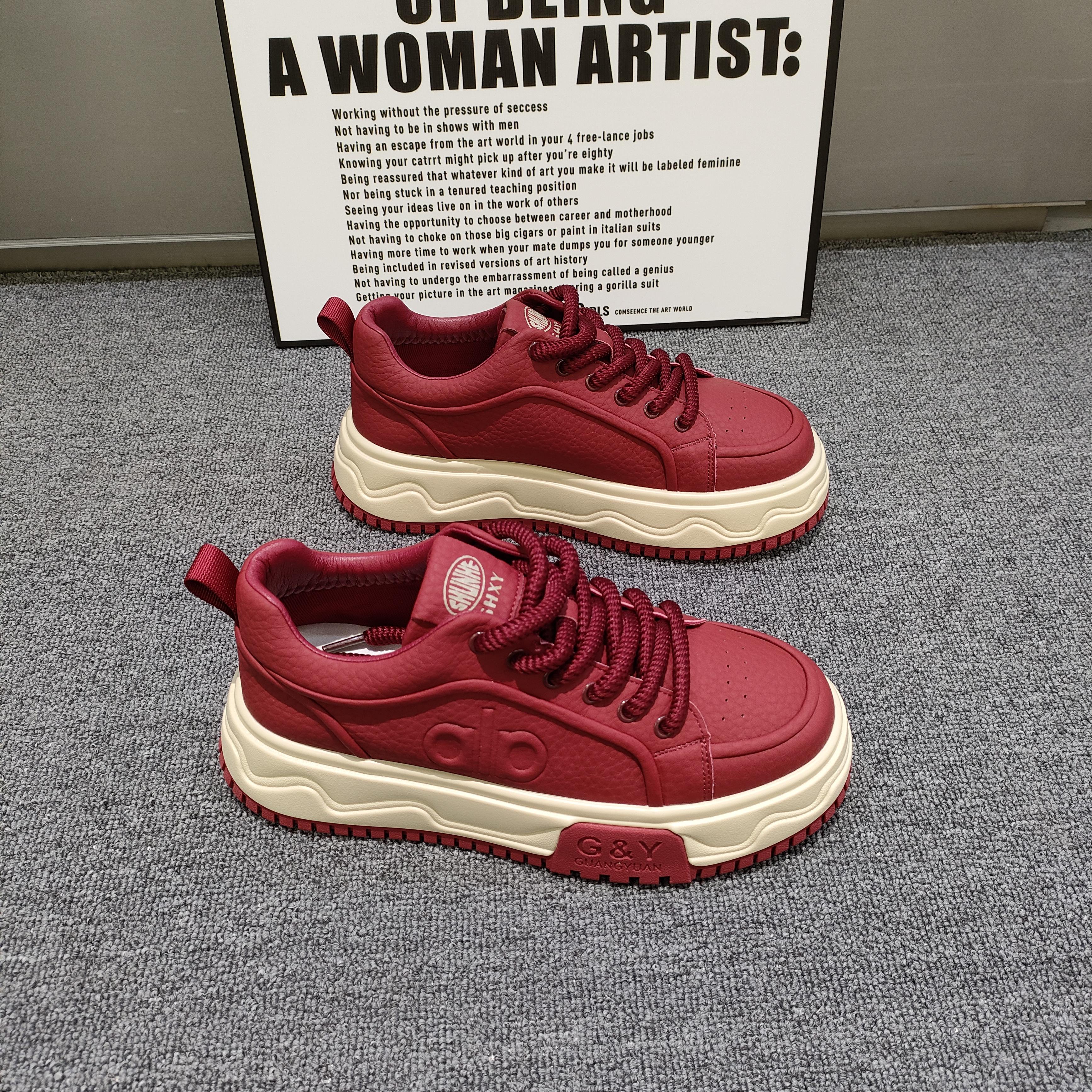 原创设计轻奢潮牌男鞋2025新款厚底隐形内增高6cm百搭休闲板鞋男