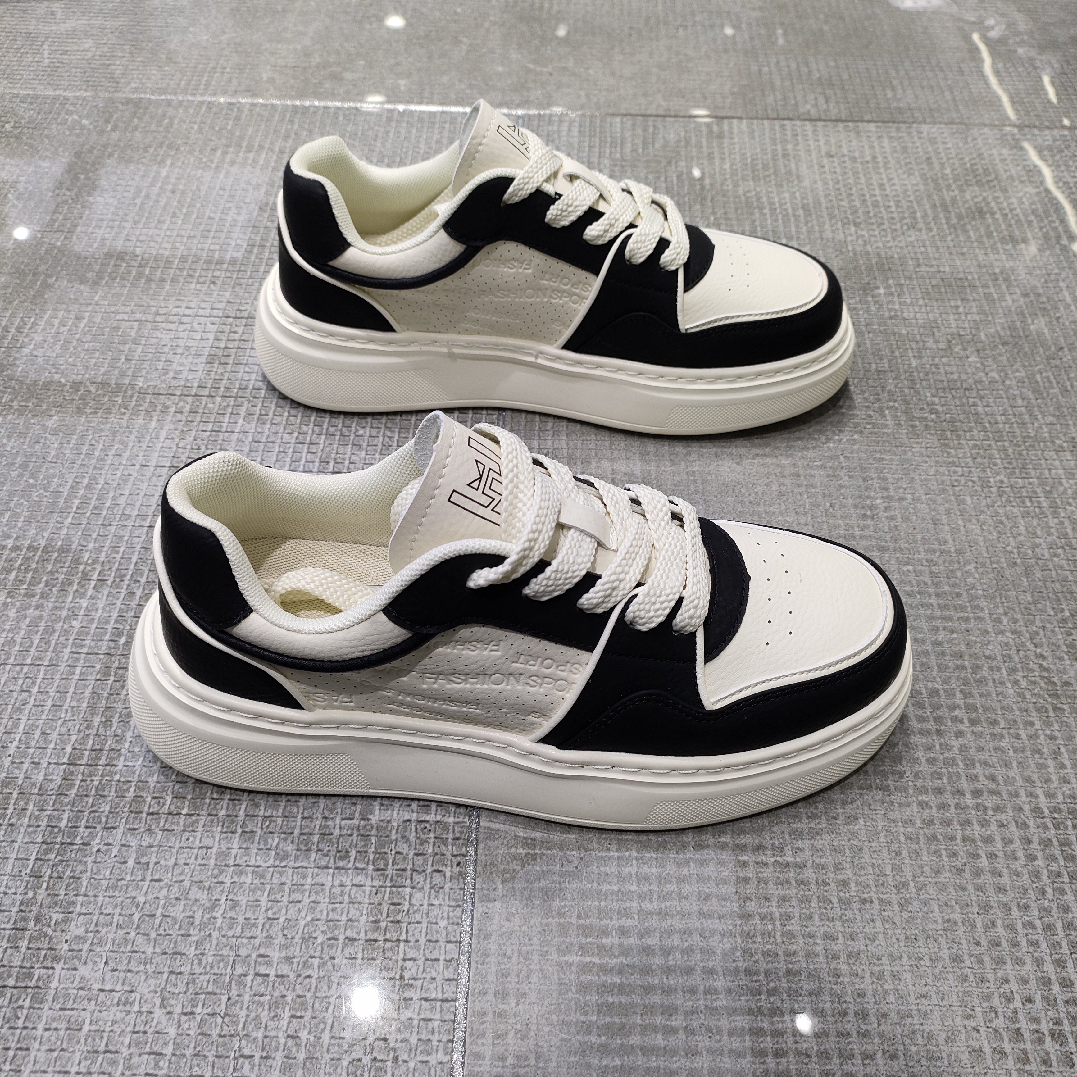 欧货真皮潮流板鞋男士2026春季新款简约休闲鞋软底透气通勤小白鞋,流行男鞋,休闲板鞋,淘宝优惠券,粉丝福利购,淘宝优惠卷