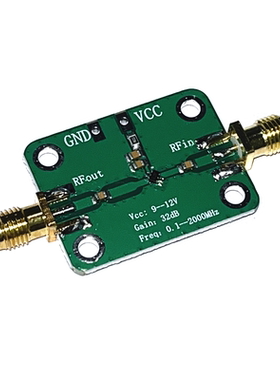 30DB射频宽带放大器低噪放中功率0.1-2025MHz增益接收器发射模块