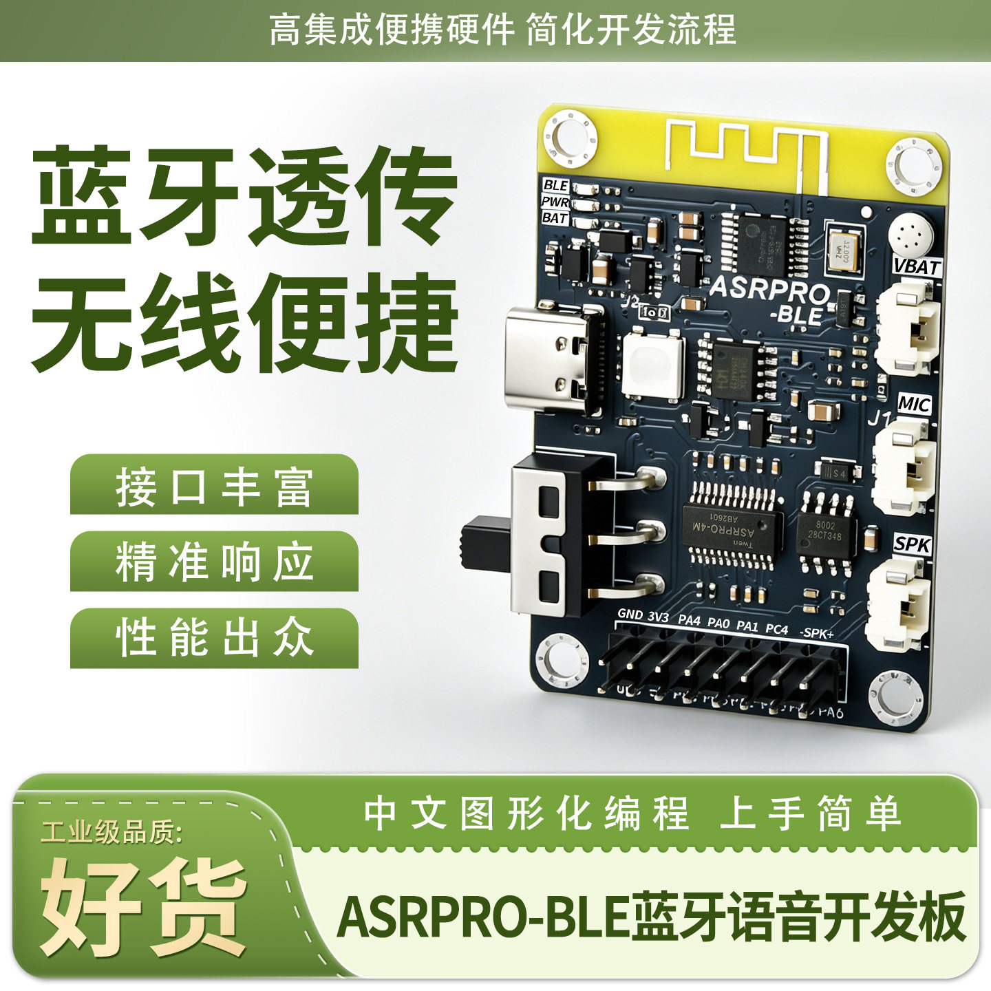 ASRPRO-BLE语音开发板DIY哈吉米图片