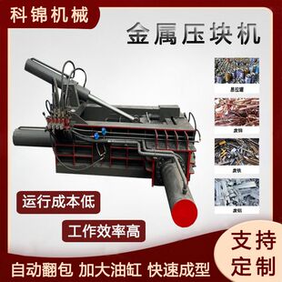 钛合金屑压块机轮胎钢丝铸铁屑压饼机钢筋头压块设备