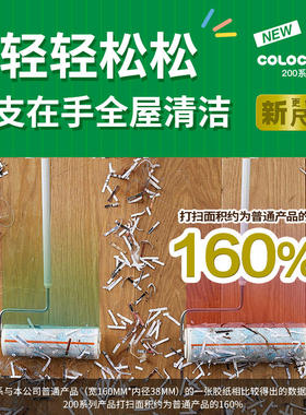 Nitto COLOCOLO科粘乐进口粘毛器滚筒两段伸缩加宽粘滚地板除尘
