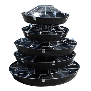 猪食槽圆形仔猪补料槽不锈钢教料槽保育猪小猪食槽喂猪槽盆饲料槽