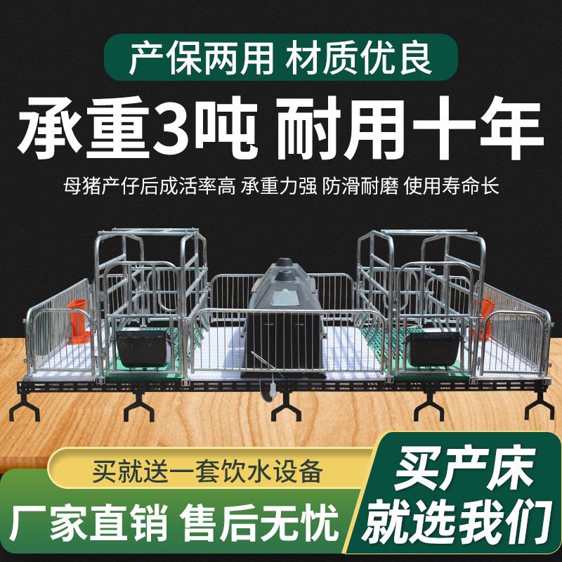 母猪产床产保一体两用保育床分娩双体产床猪产床老母猪用定位栏