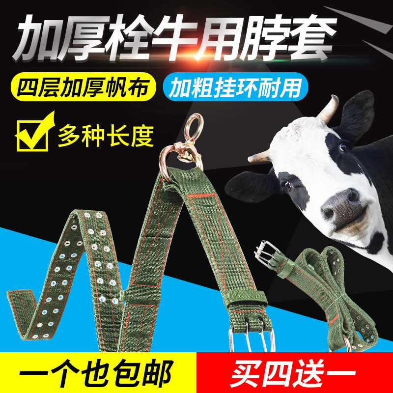 栓牛脖套扣神器育肥牛用品项圈牛绳子养殖设备加厚拴牛专用的脖套怎么看?
