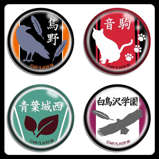 排球少年徽章吧唧周边 日向翔阳 及川彻 孤爪研磨 天童觉胸章挂件