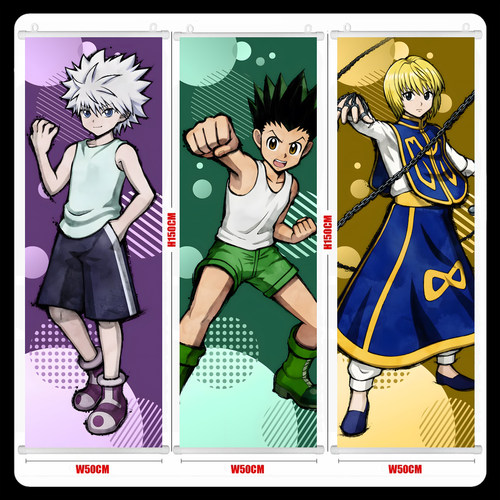 全职猎人 小杰奇犽雷欧力酷拉皮卡西索凯特 挂画海报壁画谷子周边