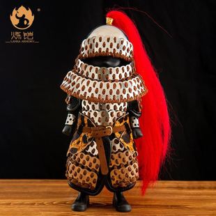 【炼铠】潮品系列宋金步人甲铁浮屠甲胄国潮潮玩小型桌面书柜摆件