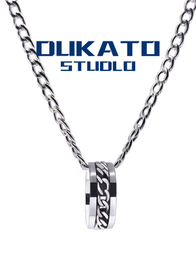 DUKATO新品钛钢不褪色开酒瓶吊坠情侣全新男女双用可做项链做戒指