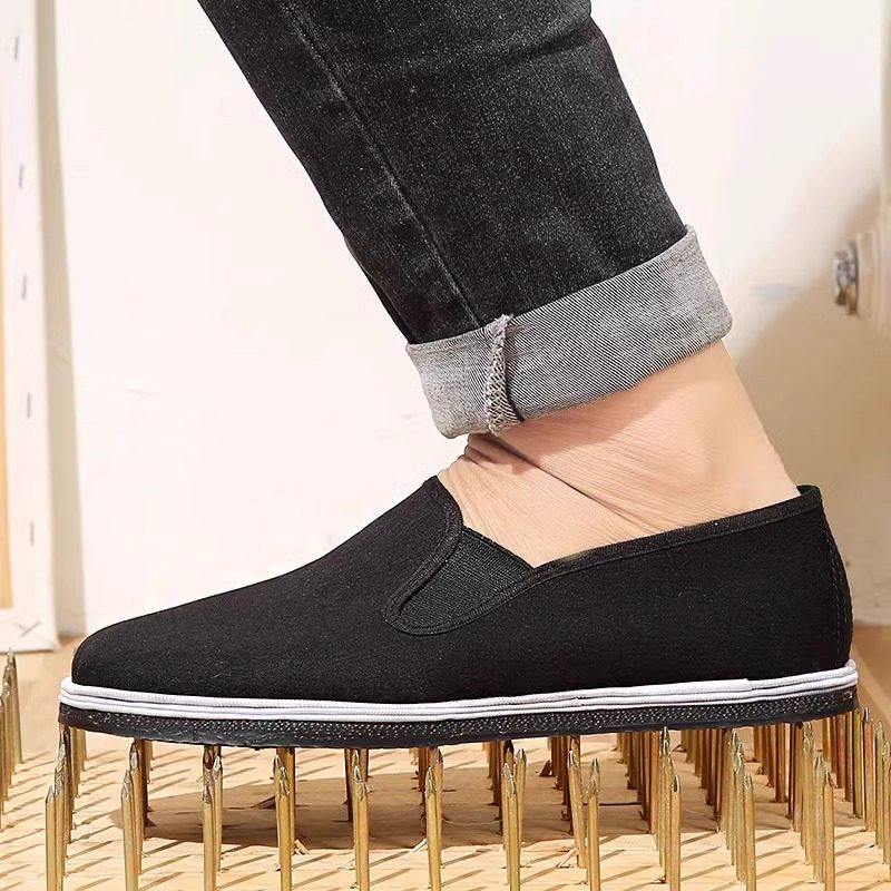 老北京布鞋男款软底一脚蹬轻便工作劳保休闲艾草爸爸千层底帆布鞋,流行男鞋,布鞋,淘宝优惠券,粉丝福利购,淘宝优惠卷