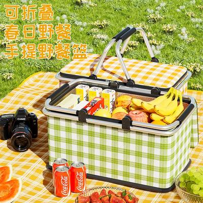 野餐篮可折叠户外春游露营