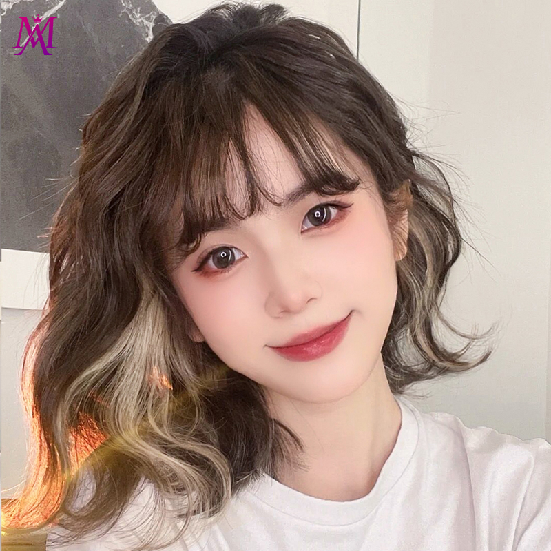 假发短发女夏全头套自然仿真挑染