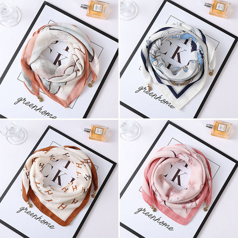 方巾磁吸扣丝巾女2025新款春秋棉麻护颈真丝三角秋季高级感围巾,服饰配件/皮带/帽子/围巾,围巾/丝巾/披肩,淘宝优惠券,粉丝福利购,淘宝优惠卷