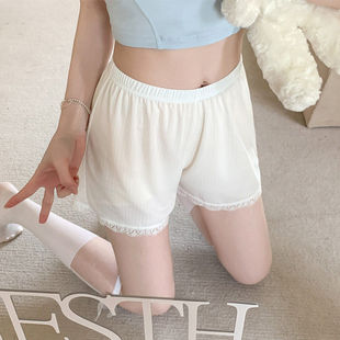 居家宽松三分打底短裤 夏季 冰丝外穿防走光不卷边大码 女薄款 裤