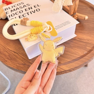 足金999黄金20mg黄金皮卡丘送礼物手机链挂绳钥匙扣车载挂件