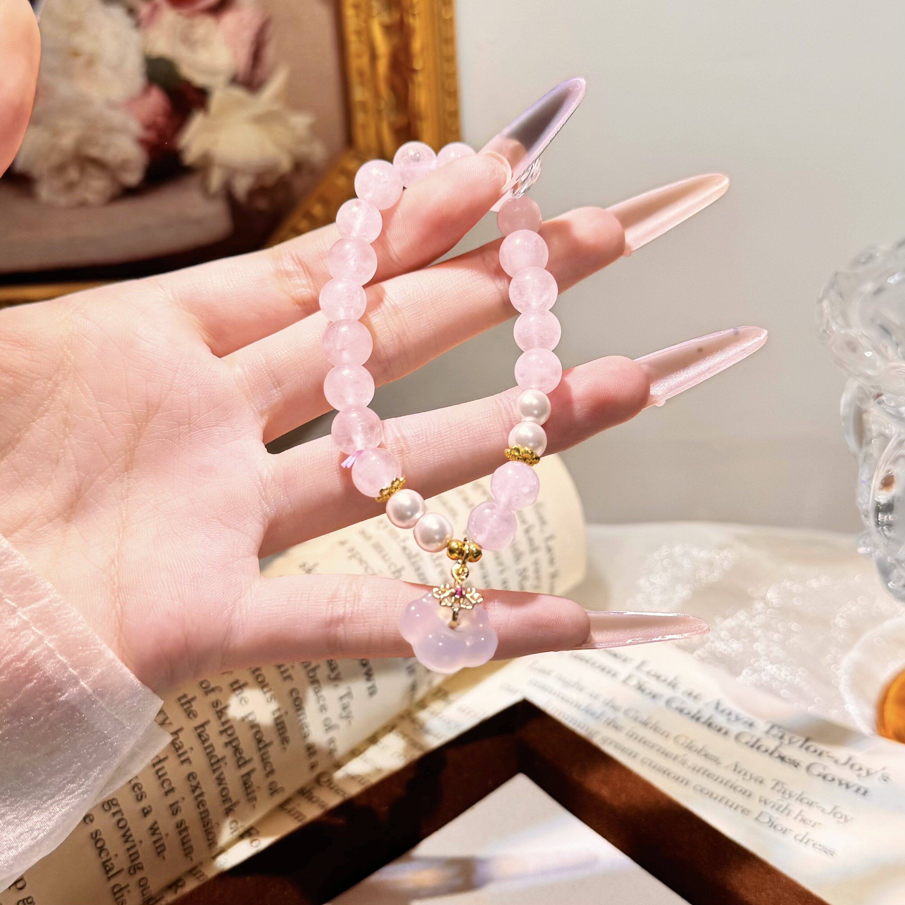 广西南丹矿场天然玉髓手链女款2026新手串女士闺蜜生日礼物送女友