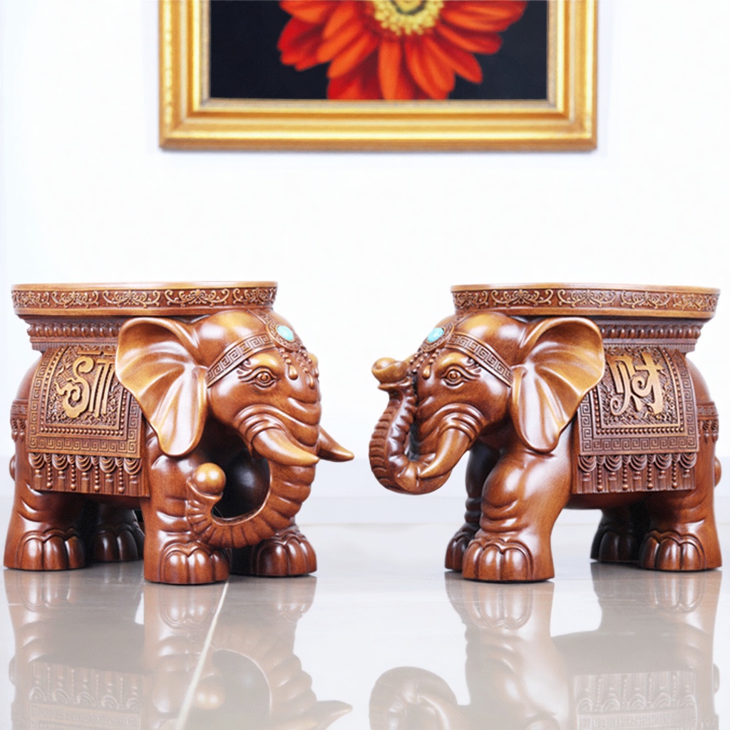 大象凳摆件换鞋凳创意动物坐凳