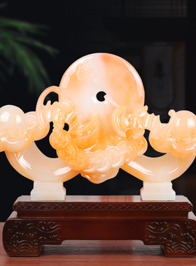 平安如意摆件中式家居客厅玄关