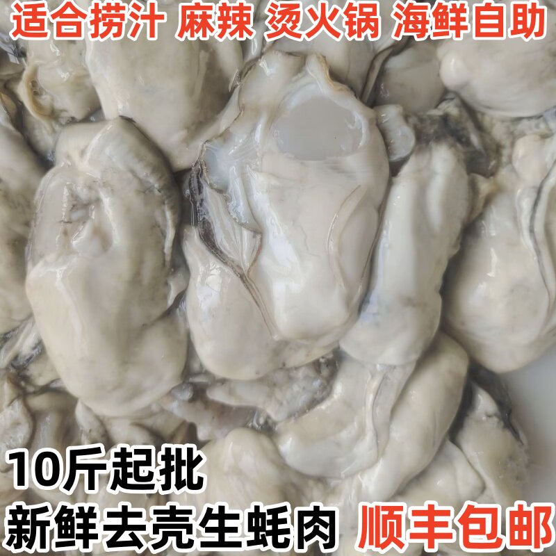 去壳生蚝肉新鲜海鲜包邮10斤起批