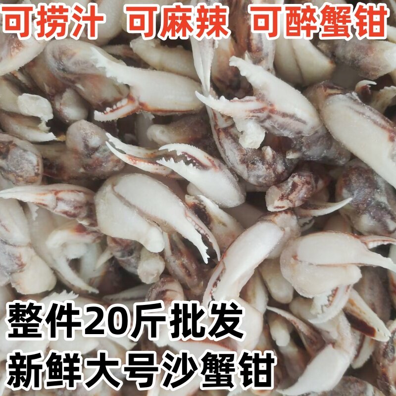海鲜大沙蟹钳梭子蟹钳螃蟹腿新鲜蟹爪蟹腿醉蟹钳捞汁原料商用批发